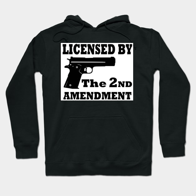 Licensed by the 2nd Amendment Hoodie by  The best hard hat stickers 